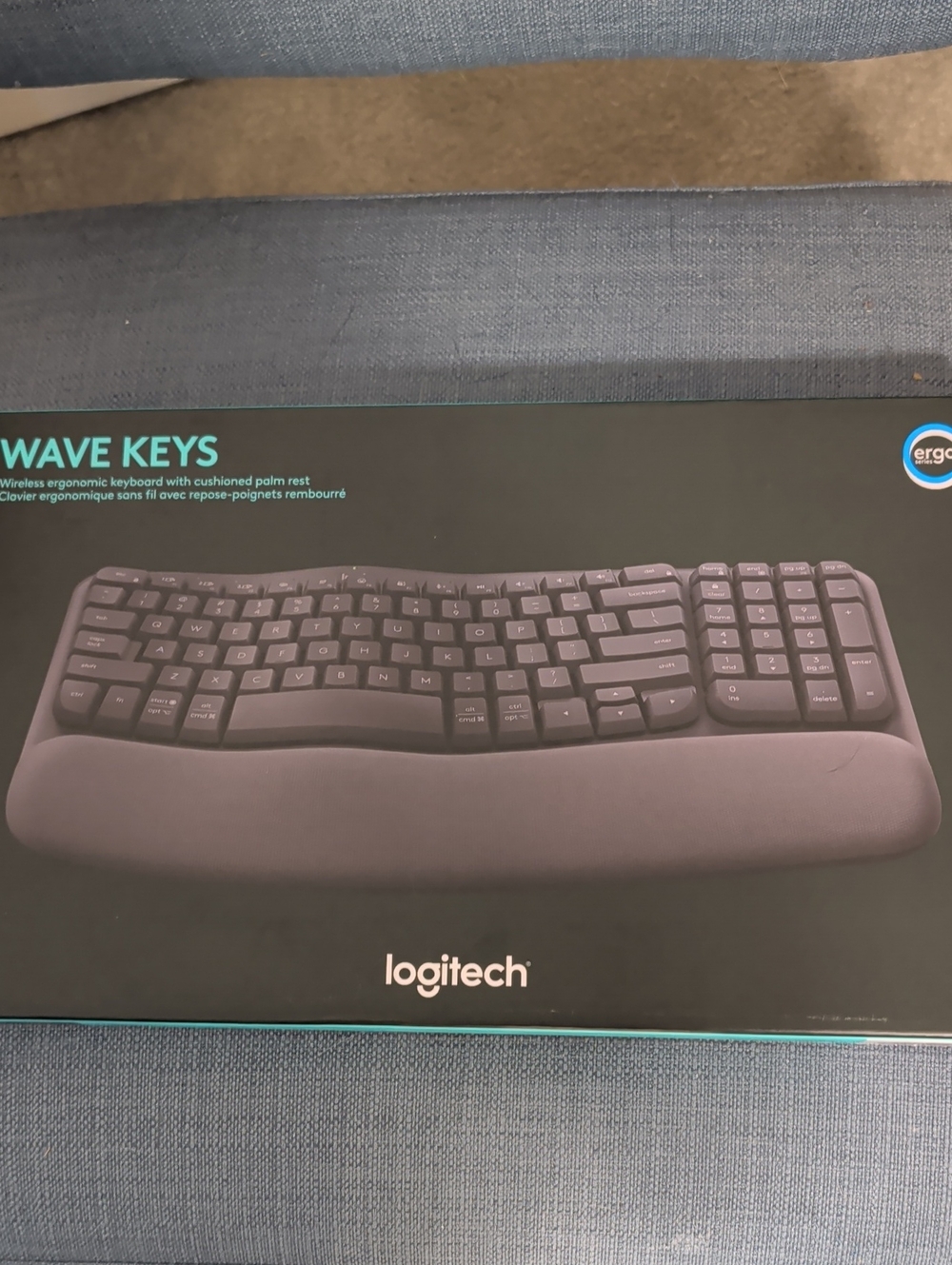 Logitech Wave Keys Ergonomic Keyboard - Gray